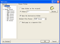 PDF to Image Converter Pro setting window
